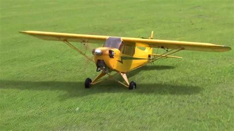 Bill Hempel 25 Clip Wing Cub Maiden Flight Youtube