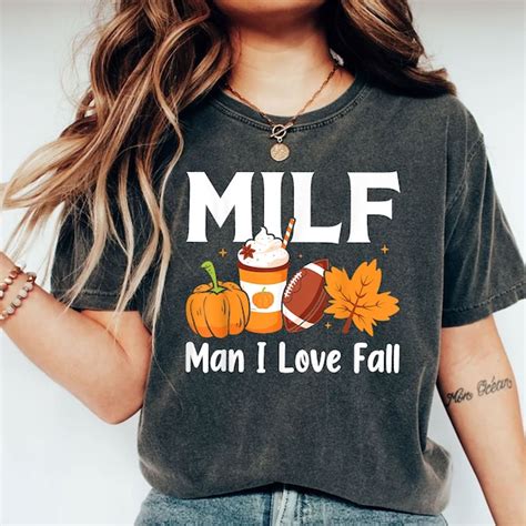 milf man i love football shirt etsy