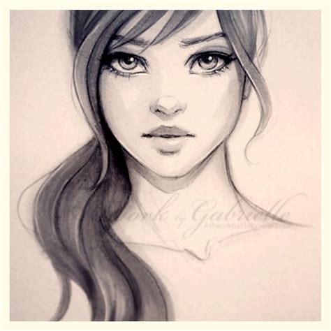 Girl Face Realistic Drawing Drawing Skill