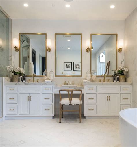 Bathroom With Built In Vanity Bathroom Makeup Vanity Ideas Master Bath