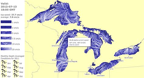 Map Of Great Lakes Currents Helps Lake Lovers Stay Safe Great Lakes Echo