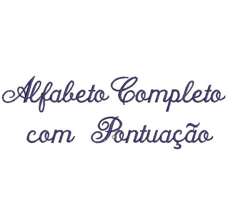 Matriz Bordado Alfabeto Completo Letras Cursivas Pontuação R 1490