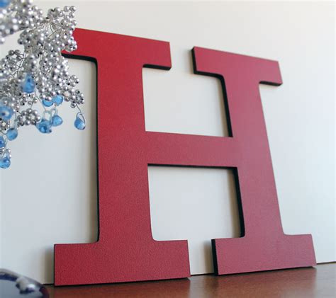 Large Wooden Letters Big Wood Letter Painted Wooden Big Etsy