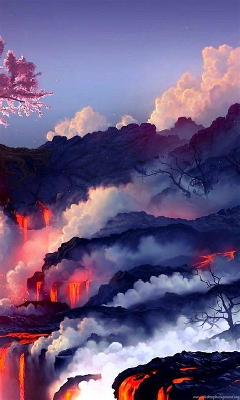 Download The Lava Cherry Blossom Wallpaper Lava Cherry 4k Resolution