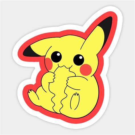 Adorable Pikachu Pikachu Sticker Teepublic