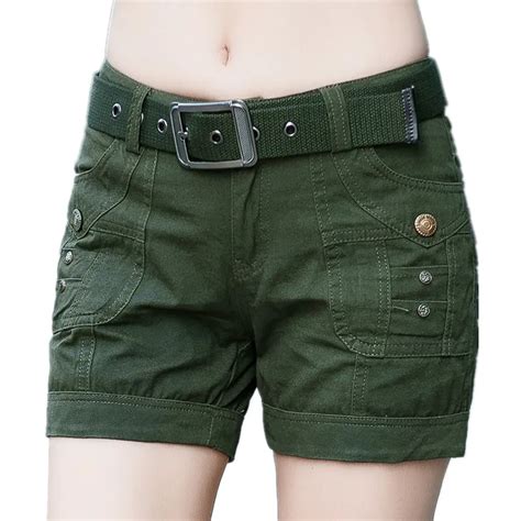 Cargo Camouflage Shorts Female Summer Leisure Hot Slim Shorts Women