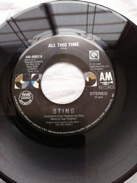 Sting All This Time 1990 Vinyl Discogs
