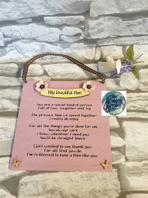 This is a good gift to give grandma either at her own house or to reserve a parking spot especially for her at your house. Gifts For Nanny Nanny Poem Gift Grandma Poem Grandmother ...