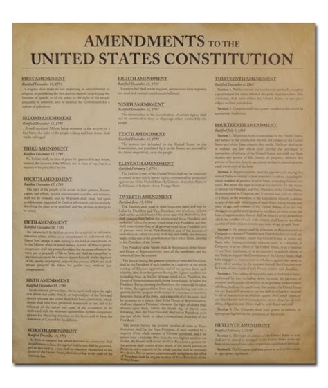 Amendments To The United States Constitution High Quality Genuine