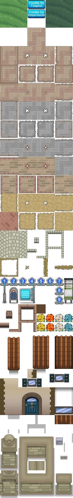 Tileset Of Pokemon Xy By Finalartz In Pixel Art Pokemon Pixel