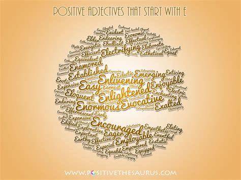 Below find descriptive words that start with a. Positive adjectives that start with E | Positive adjectives, Adjectives, Describing words