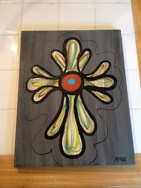 Items Similar To Cross Painting On Etsy