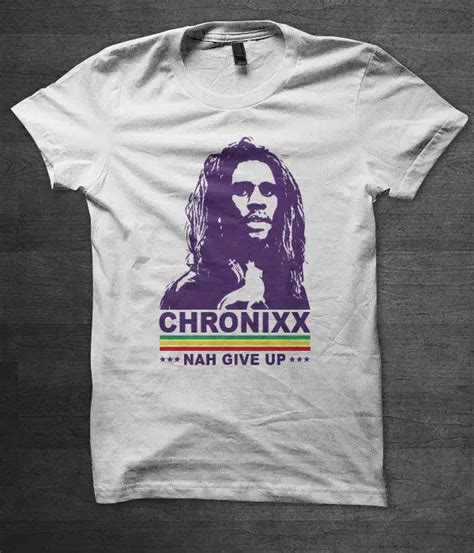 Chronixx Música Ska Reggae Camiseta Jamaica Dub Damian Marley Protoje Qualidade Camisas De T Dos