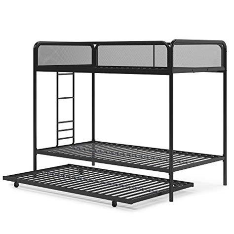 Dhp Triple White Metal Bunk Bed Frame The Home Kitchen Store
