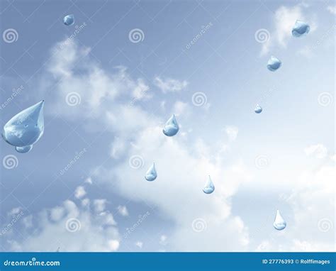 Raindrops Falling From Sky Stock Photos Image 27776393