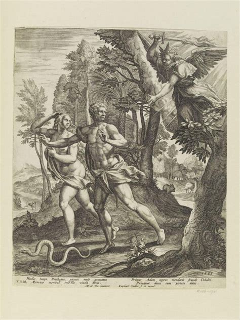 Adam And Eve Raphael Sadeler Marten De Vos Vanda Explore The