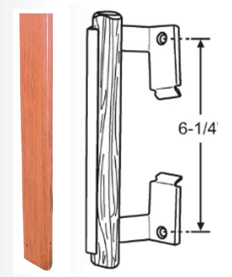 Wood Handle Pull For Black Patio Door Handle Pgt Guardian Ppg 6 14