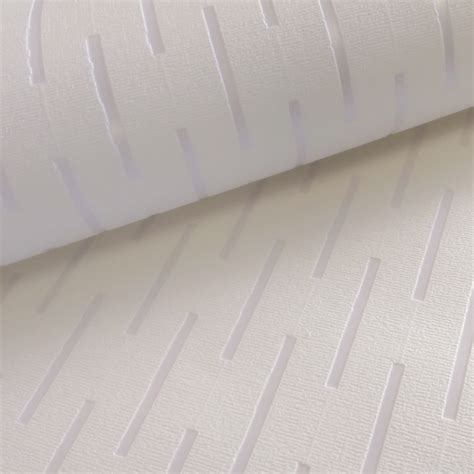 Using paintable textured wallpaper to create a whole new look! Arthouse Dash White Vinyl Stripe Textured Paintable ...