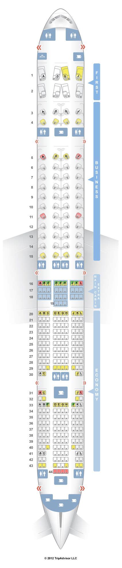 Seatguru Seat Map American Airlines Boeing 777 300er 77w American