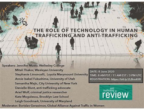 Webinar The Role Of Technology In Human Trafficking And Anti Trafficking Annie Isabel Fukushima