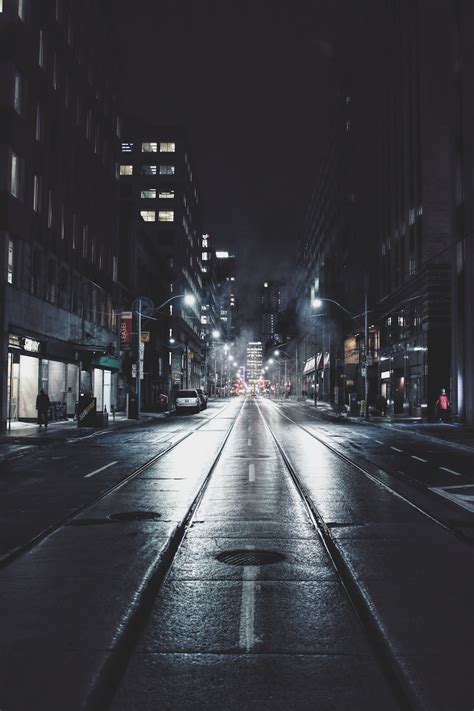 Empty Road In City During Night Photo Free Road Image On Unsplash