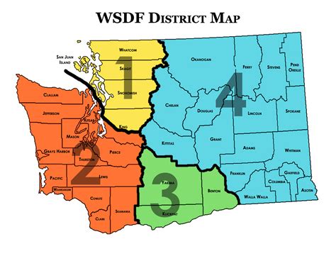 Wsdfdistrictmap Washington State Dairy Federation
