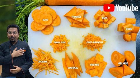 Carrot Cutting Skills How To Cut A Carrot Vegetable Cutting