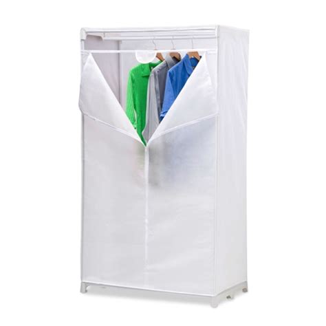 6 storage shelves provides generous storage space to neatly arrange clothes, toys, shoes and more, will suit your storage needs in various settings. 36-inch White Portable Closet Clothes Organizer Wardrobe ...