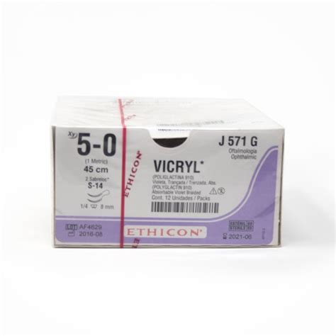 Vicryl 50 Ag S 14 Da 14 Circ C12 Arkanum MÉxico