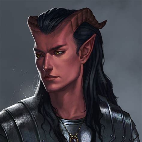 Tiefling Character Portraits Dungeons And Dragons Characters Dnd