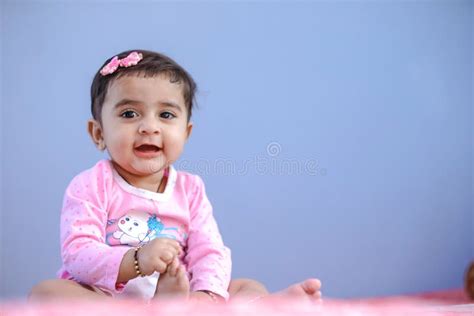 Cute Indian Baby Girl Stock Photo Image Of Hair Peaceful 150568138