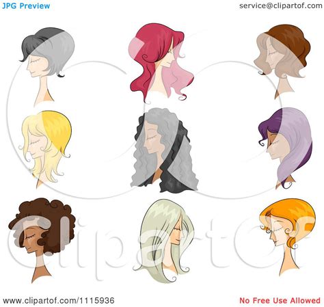 Affordable and search from millions of royalty free images, photos and vectors. Clipart Diverse Mannequins With Different Hairstyle Wigs ...