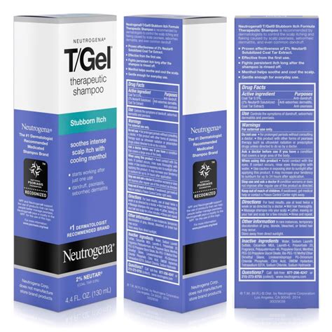 Neutrogena Tgel Therapeutic Shampoo Stubborn Itch Терапевтический