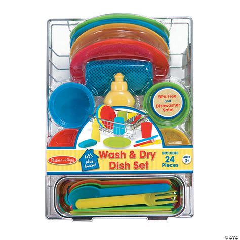 Melissa And Doug Lets Play House Wash And Dry Dish Set Oriental Trading