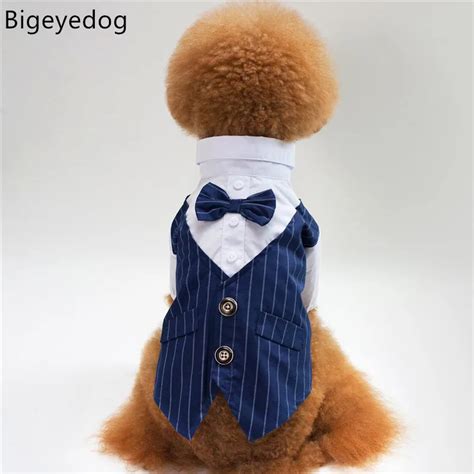 Dog Suit Male Dog Clothes Wedding Costume Bridegroom Dog Coat Jacket