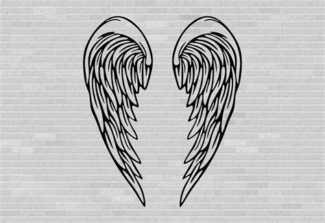 Open Angel Wings Svg