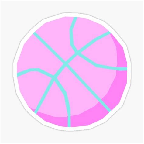 Aesthetic Basketball Sticker For Sale By Rocket To Pluto Redbubble