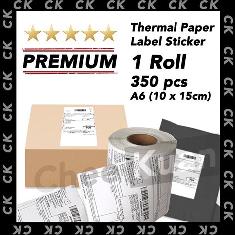 Thermal Paper Label Sticker Shipping Courier Airway Bill Consignment