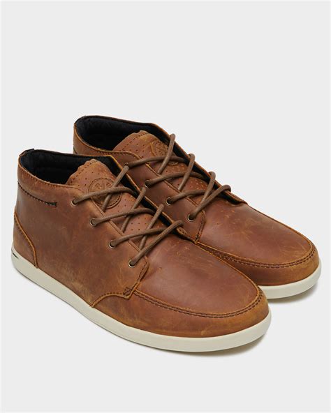 Reef Spiniker Mid Nb Leather Shoe - Brown | SurfStitch