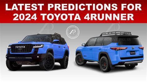 Latest Predictions For 20232024 Toyota 4runner Updated Renderings