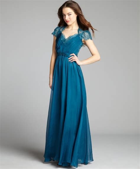 My Replikate Teal Jenny Packham Evening Gown