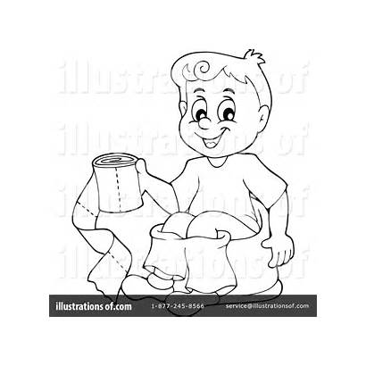 Potty Training Clipart Drawing Illustration Royalty Visekart