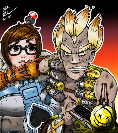 Overwatch Mei And Junkrat By Nkosi8cake On Deviantart