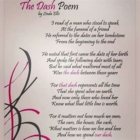 If a dash is not part of the quoted material, put it outside the quotation marks. The Dash Poem To Share On Facebook - Yahoo Image Search ...