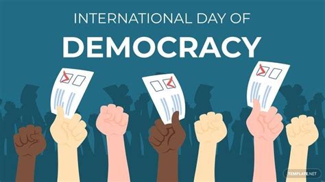 International Day Of Democracy Drawing Background In Psd Illustrator