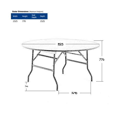 Hire 5ft Round Banquet Tables Furniture Hire Uk And London