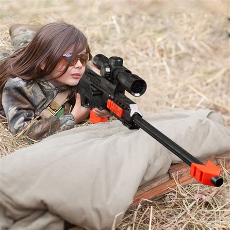 Toy Gun Military Combat Barrett Sniper Rifle Children Outdoor Cs Soft