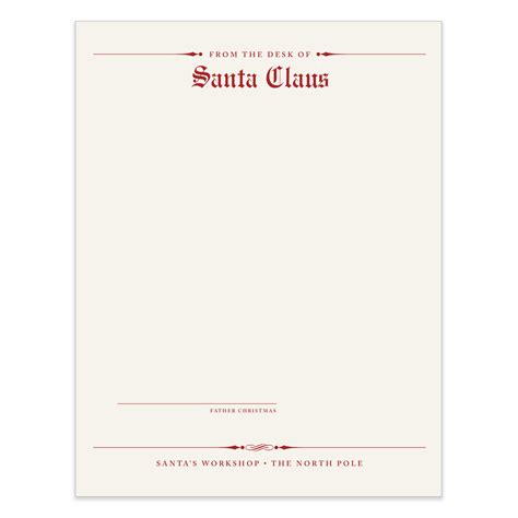 Santa Claus Letterhead