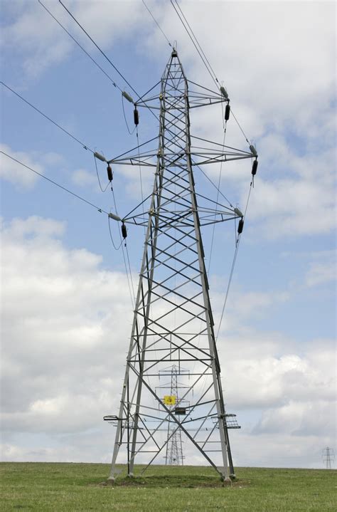 Three Electricity Power Pylons Or Towers Hoodoo Wallpaper