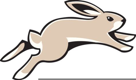 Running Rabbit Clip Art